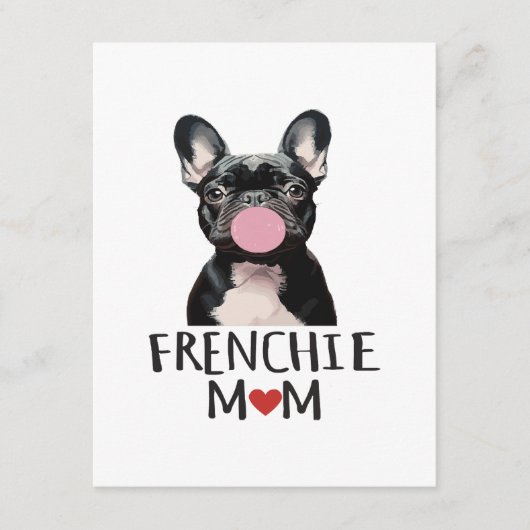 Carte D'accompagnement Mignon bouledogue français (Devant)