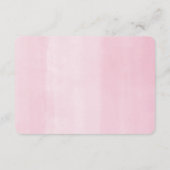 Carte D'accompagnement Mignonne éléphant rose or Conseils aux parents mèr (Dos)