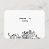 Carte D'accompagnement Milwaukee Mariage traditionnel RSVP Options de rep (Dos)