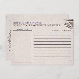 Carte D'accompagnement Mimosas et Fête des mariées de mariage Recette de 