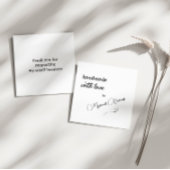 Carte D'accompagnement Mini-artisanal avec Merci d'amour