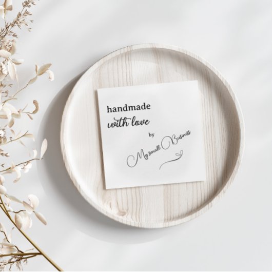 Carte D'accompagnement Mini-artisanal avec Merci d'amour