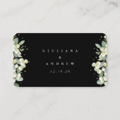 Carte D'accompagnement Mini Black Snowberry+Eucalyptus Online RSVP (Dos)