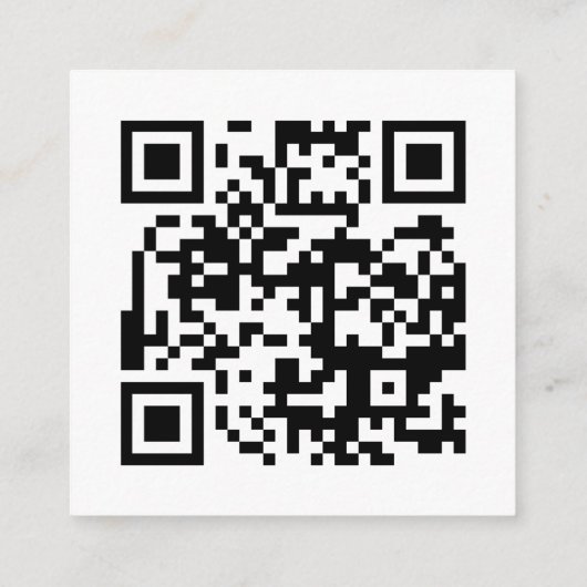 Carte D'accompagnement MINI code QR noir blanc Détails Mariage (Dos)