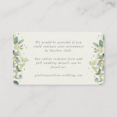 Carte D'accompagnement Mini crème Snowberry+Eucalyptus Online RSVP (Devant)