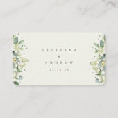 Carte D'accompagnement Mini crème Snowberry+Eucalyptus Online RSVP (Dos)