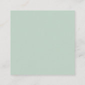 Carte D'accompagnement MINI | Détails de réception de mariage simple euca (Dos)