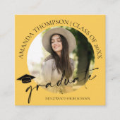 Carte D'accompagnement Mini-Faire-part de la soirée photo de fin d'études (Devant)