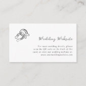 Carte D'accompagnement Mini-fer à cheval | Site Mariage Code QR (Devant)