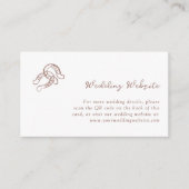 Carte D'accompagnement Mini-fer à cheval | Site Mariage Code QR (Devant)