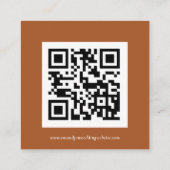 Carte D'accompagnement Mini fleurs d'automne QR Code Mariage en ligne RSV (Dos)