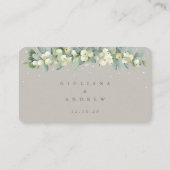 Carte D'accompagnement Mini Greige Snowberry+Eucalyptus RSVP en ligne (Dos)