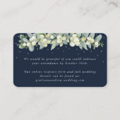 Carte D'accompagnement Mini Marine Snowberry+Eucalyptus Mariage en ligne  (Devant)