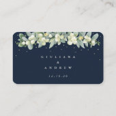 Carte D'accompagnement Mini Marine Snowberry+Eucalyptus Mariage en ligne  (Dos)