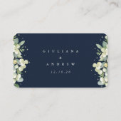 Carte D'accompagnement Mini Marine Snowberry+Eucalyptus Mariage en ligne  (Dos)