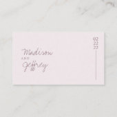 Carte D'accompagnement Mini Mauve Blush Pink Earth Tone (Dos)