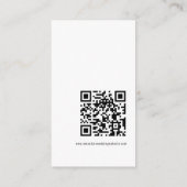 Carte D'accompagnement Mini Moderne Calligraphie QR Code Détails du Maria (Dos)