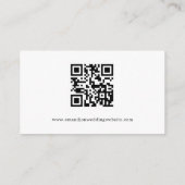 Carte D'accompagnement Mini script QR Code - Détails du Mariage (Dos)