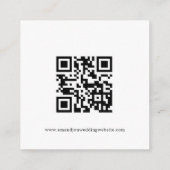Carte D'accompagnement Mini Script QR Code photo Mariage RSVP Enclôture (Dos)