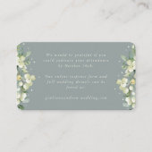 Carte D'accompagnement Mini Seafoam Snowberry+Eucalyptus Online RSVP (Devant)