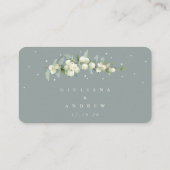 Carte D'accompagnement Mini Seafoam Snowberry+Eucalyptus Online RSVP (Dos)