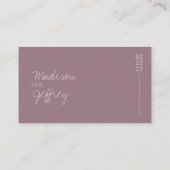 Carte D'accompagnement Mini Tan Mauve Blush Tone Rose Earth Enclosu (Dos)