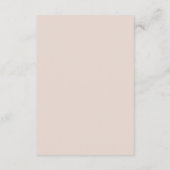 Carte D'accompagnement Minimal classique moderne QR Code Détails du Maria (Dos)