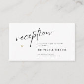 Carte D'accompagnement Minimal Elegant Calligraphy Typo Wedding (Devant)