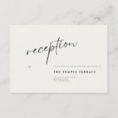 Carte D'accompagnement Minimal Elegant Calligraphy Typo Wedding (Devant)