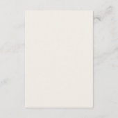 Carte D'accompagnement Minimal Elegant Wedding Details Card (Dos)