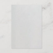 Carte D'accompagnement Minimal Faux Blind Deboss Wedding (Dos)