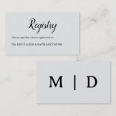 Carte D'accompagnement Minimalist  (Devant / Derrière)