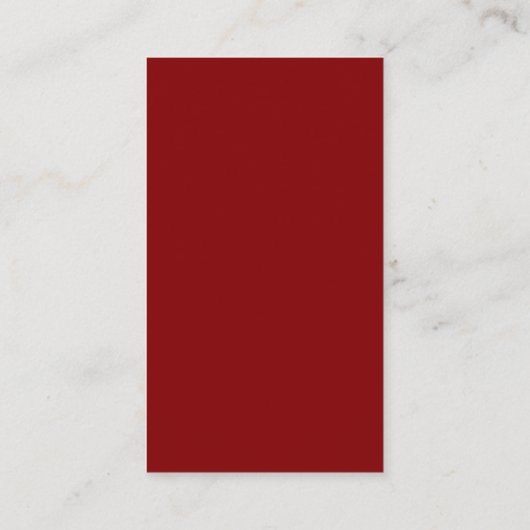 Carte D'accompagnement Minimalist Deep Red Wedding RSVP QR Code (Dos)