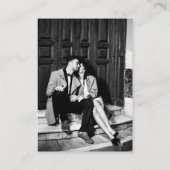 Carte D'accompagnement Minimalist Editorial Photo QR Code Wedding RSVP (Dos)