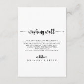 Carte D'accompagnement Minimaliste Calligraphie Mariage (Devant)