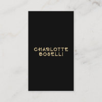 Minimaliste Classique Professionnel Couleur Noir O