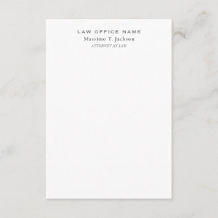Carte D'accompagnement Minimaliste Classique Simple Noir Blanc