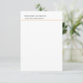 Carte D'accompagnement Minimaliste Classique Simple Professionnel (Debout devant)