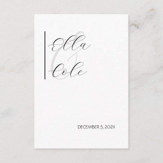 Carte D'accompagnement Minimaliste moderne (Devant)