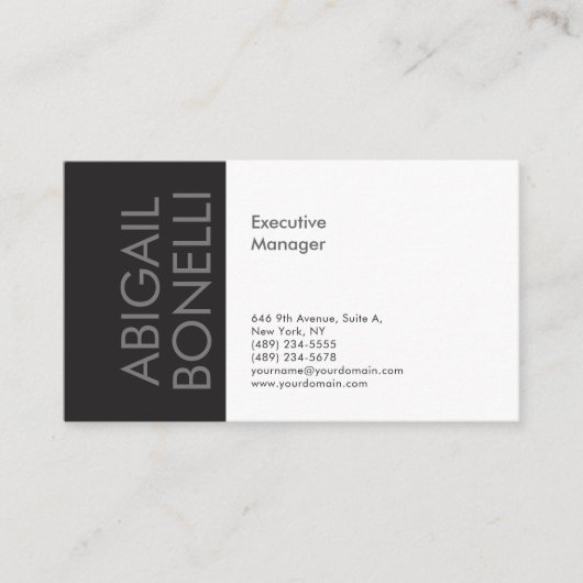 Carte D'accompagnement Minimaliste moderne professionnel plain (Devant)
