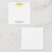 Carte D'accompagnement Minimaliste Moderne Simple Uni (Devant / Derrière)