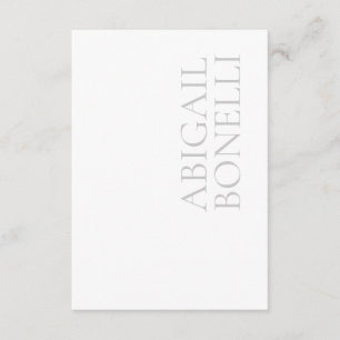Carte D'accompagnement Minimaliste professionnel moderne gras gris blanc
