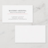 Carte D'accompagnement Minimaliste simple noir blanc (Devant / Derrière)
