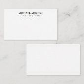 Carte D'accompagnement Minimaliste simple noir blanc (Devant / Derrière)