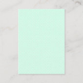 Carte D'accompagnement Mint and Coral Floral Baby Shower Book Request (Dos)