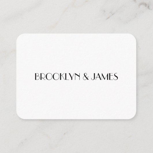 Carte D'accompagnement Minuscule Déco mariage blanc RSVP (Dos)