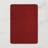 Carte D'accompagnement Mistletoe Manor Winter Floral Information Mariage (Dos)