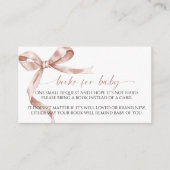 Carte D'accompagnement Mocha Bow Book for Baby Enclôture Card (Devant)
