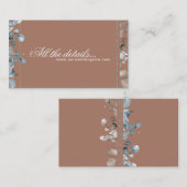 Carte D'accompagnement Mocha Mousse Botanique tous les détails 2 (Devant / Derrière)