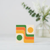 Carte D'accompagnement Mod 1970s Retro Style Geometric Design (Debout devant)